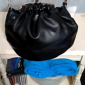 Who What Wear Black Hand and Over the Shoulder Bag